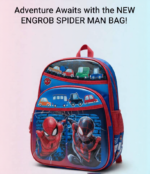 Engrob Spider-Man 3D Embossed Premium Kids’ School Backpack - FS108/02