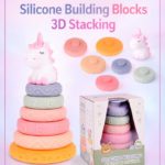 Premium Silicone Montessori Stacking Rings – Educational Teether & 3D Building Blocks for Infants