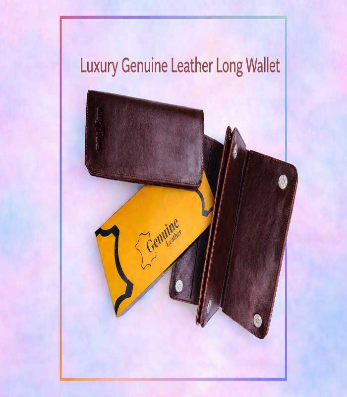 COVER-IMAGE Kingfisher Luxury Genuine Leather Long Wallet - Image 1