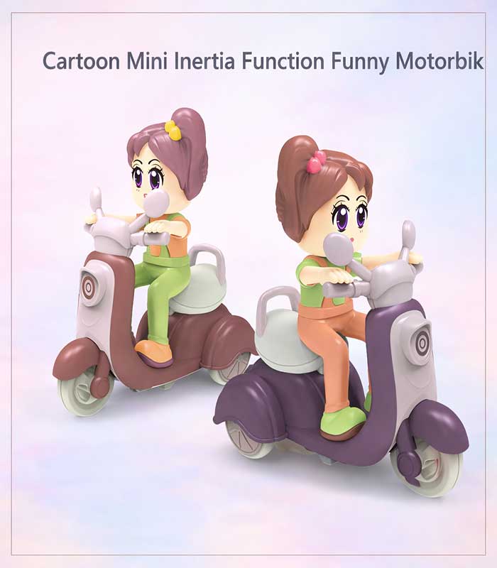 COVER-IMAGE Cartoon Mini Inertia Function Funny Motorbike Toy - FS029 - Image 1