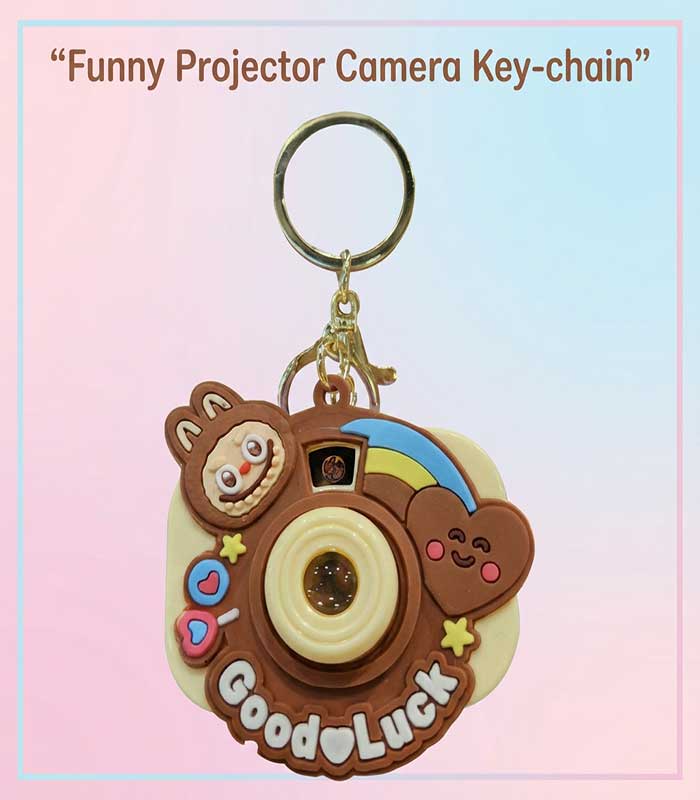 COVER-IMAGE Funny Projector Camera Key-chain - FS093/02 - (Brown) - Image 1