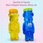 Sparkle & Squish Bear-Shaped Sensory Slime Jar – (Blue=FS092/01) / (Yellow= FS092/02)