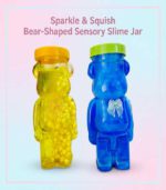 Sparkle & Squish Bear-Shaped Sensory Slime Jar – (Blue=FS092/01) / (Yellow= FS092/02)