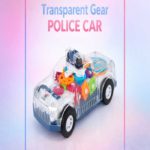 Ultimate Transparent Gear Electric Police Car – Interactive 3D Light & Sound Toy for Kids
