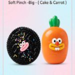 Super Decompression Squeeze Toy Collection – Ultra-Soft Oreo & Cartoon Carrot Stress Relievers for Kids & Adults - Big - (Cake = FS053/01 & Carrot = FS053/02)