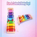 Musical Enlightenment: 8-Note Hand-Knock Wooden Xylophone for Toddlers