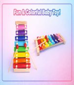 Musical Enlightenment: 8-Note Hand-Knock Wooden Xylophone for Toddlers