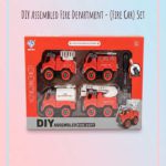 Kids' DIY Take-Apart Fire Truck Engineering Set – 4-in-1 Stem Construction Toy with Tools - FS003