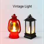 Enchanting LED Vintage Lantern – Flickering Flameless Night Light for Kids' Bedrooms & Décor – (Red=FS063/01) / (Black= FS063/02)