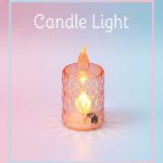 Crystal Rose Diamond LED Flameless Candle – Magical Ambient Night Light - FS065
