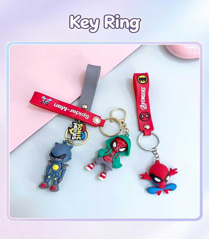COVER-IMAGE Character Heroes Keyring Collection – Marvel & Sonic - Key Ring - (Spiderman=FS060/01) / (Sonic Heroes=FS060/02) / (Spiderman Winter Edition=FS060/03) - Image 1