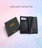 Maisha Leather Small Black – Premium Genuine Leather Bifold Wallet - FS128