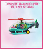 Transparent Gear Light-Up Copter –Toy for Kids