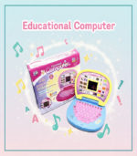 IntelliKids 2-in-1 Educational Learning Computer – Interactive Alphabet, Number & Music Laptop for Pre-schoolers