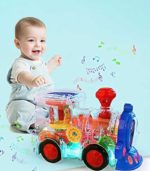 Transparent Bump & Go Gear Train Toy with 3D Lights, Music, and Moving Mechanical Gears – Large - FS088 - Image 3