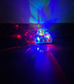 Transparent Gear Tank Toy for Kids – 360° Rotating Turret with Dynamic LED Lights, Mechanical Motion & Musical Sound Effects - Image 2