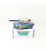 Transparent Gear Tank Toy for Kids – 360° Rotating Turret with Dynamic LED Lights, Mechanical Motion & Musical Sound Effects - Image 5