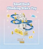 Playful Peaks | Interactive Musical Small Duck Climbing Stairs Roller Coaster Toy