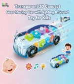 Gear Racing: Transparent 3D Concept Gear Racing Car with Lighting & Sound