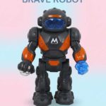 Brave Robot TH02 – Interactive Musical Dancing Robot with 3D LED Lights - White - FS024