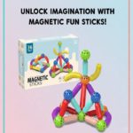 Magnetic Sticks– Ultimate STEM Educational Construction Kit for Toddlers & Kids