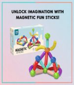 Magnetic Sticks– Ultimate STEM Educational Construction Kit for Toddlers & Kids