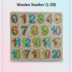 Wooden Number Peg Puzzle (1-20) – Early Learning Montessori Educational Toy for Toddlers - FS040