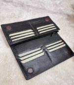 UBAID LEATHER Premium Full-Grain Leather Long Wallet – Export Quality Travel & Organizer -Black- FS124/01 - Image 2