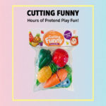 Cutting Funny: Premium Montessori-Inspired Velcro Fruit & Vegetable Pretend Play Set - (Small Size)