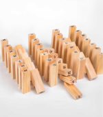 Wiss Toy 54-Piece Numbered Wooden Stacking Block Game with Dice - FS090 - Image 5