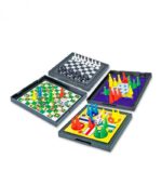 4-in-1 Magnetic Strategy Board Game Set for Kids – Classic Chess, Snakes & Ladders, Ludo, and Chinese Checkers - FS006 - Image 3