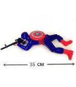 Ultimate Avengers Captain America Battery-Operated Crawling Action Toy with Lights & Shooting Sounds - FS011 - Image 3