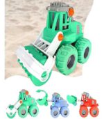 Build-A-Machine 4WD Friction Powered Construction Vehicle – Interactive STEM Learning Toy for Kids - (Paste, Blue, Red) -FS027 - Image 4
