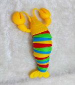 Rainbow Flexi-Crawl Lobster Fidget Toy – Multi-Color Sensory Stress Reliever for Kids - FS068 - Image 3