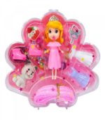 Little Girl's Princess Dream Magic Trinket Box – 12-Piece DIY Jewellery & Dress-Up Shell Case - FS069 - Image 3