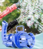 Gatling Style Electric Bubble Gun Machine for Kids – 8-Hole Automatic Bubble Maker (Blue) - FS045 - Image 3