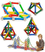 Ultimate 120-Piece STEM Magnetic Building Blocks Set – 3D Educational DIY Construction Kit for Creative Kids & Early Learning - Image 7