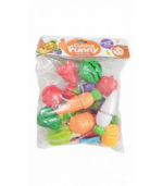 Cutting Funny: Premium Montessori-Inspired Velcro Fruit & Vegetable Pretend Play Set - (Small Size) - Image 3