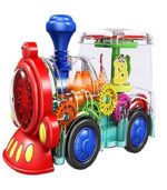 Transparent Bump & Go Gear Train Toy with 3D Lights, Music, and Moving Mechanical Gears – Large - FS088 - Image 6