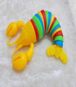 Rainbow Flexi-Crawl Lobster Fidget Toy – Multi-Color Sensory Stress Reliever for Kids - FS068 - Image 4