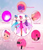 Magical Flying Fairy Induction Doll – USB Rechargeable Hand-Controlled Fairy Toy with Radiant LED Lights - FS041 - Image 4