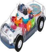 Ultimate Transparent Gear Electric Police Car – Interactive 3D Light & Sound Toy for Kids - Image 6