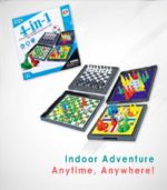 4-in-1 Magnetic Strategy Board Game Set for Kids – Classic Chess, Snakes & Ladders, Ludo, and Chinese Checkers - FS006 - Image 5