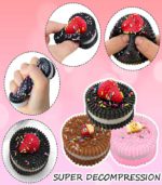 Super Decompression Squeeze Toy Collection – Ultra-Soft Oreo & Cartoon Carrot Stress Relievers for Kids & Adults - Big - (Cake = FS053/01 & Carrot = FS053/02) - Image 5