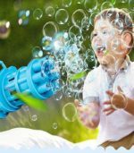 Gatling Style Electric Bubble Gun Machine for Kids – 8-Hole Automatic Bubble Maker (Blue) - FS045 - Image 5
