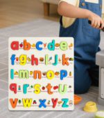 Educational Wooden Alphabet Puzzle - Lowercase Letters & Early Learning Vocabulary Board - FS037 - Image 5