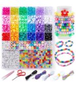 Ultimate Personalized ABC Bead & Jewellery Craft Kit – 300+ Pieces DIY Creative Set for Kids & Toddlers - Image 5