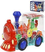 Transparent Bump & Go Gear Train Toy with 3D Lights, Music, and Moving Mechanical Gears – Large - FS088 - Image 8