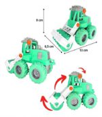 Build-A-Machine 4WD Friction Powered Construction Vehicle – Interactive STEM Learning Toy for Kids - (Paste, Blue, Red) -FS027 - Image 7
