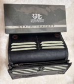 UBAID LEATHER Premium Full-Grain Leather Long Wallet – Export Quality Travel & Organizer -Black- FS124/01 - Image 6